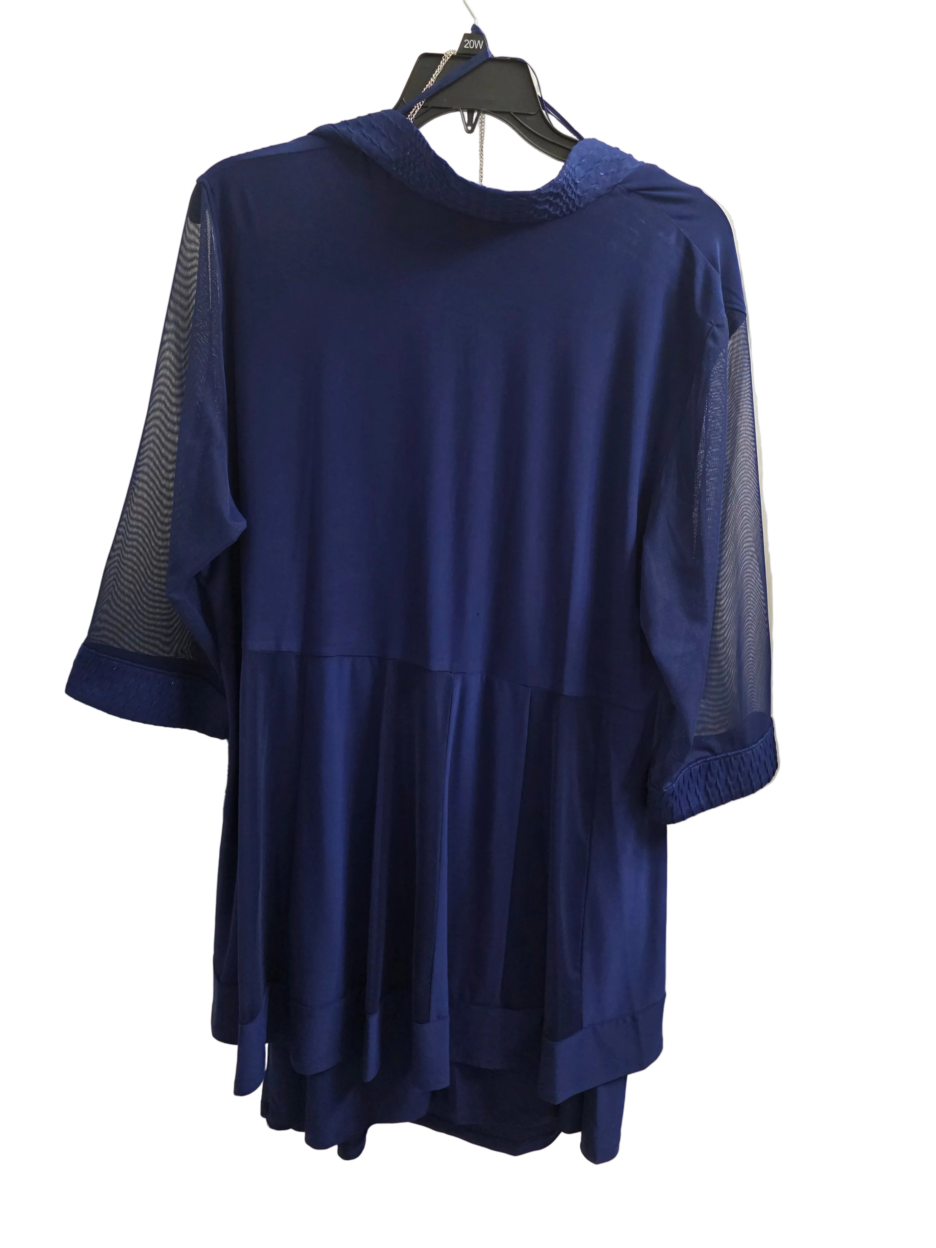 R&M Richards Woman Two-Piece Jacket Dress-Navy/Royal